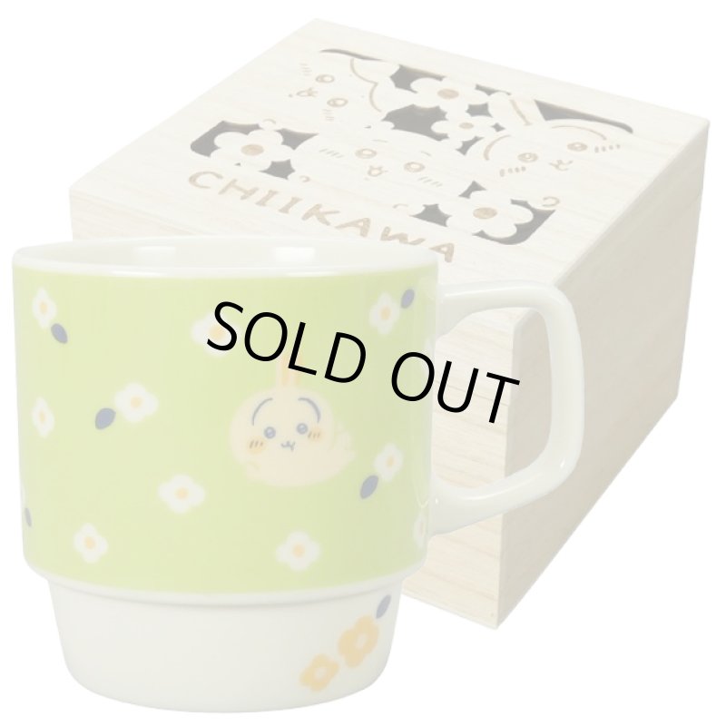 画像10: 日本製 ちいかわ フラワーガーデン 木箱入マグ (10)