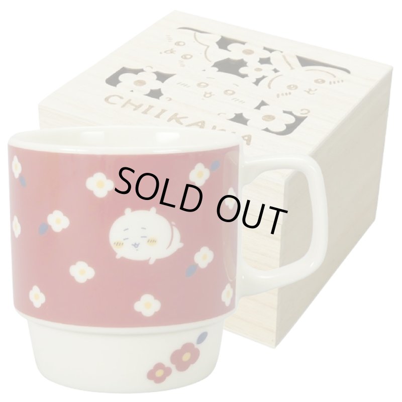 画像8: 日本製 ちいかわ フラワーガーデン 木箱入マグ (8)