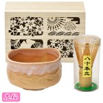 画像3: 日本製 茶道具 美濃焼抹茶碗セット木箱入　 (3)