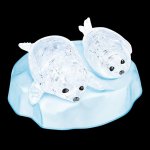 画像2: クリスタルパズル「ベビーアザラシ（41ピース）」ディスプレイライトセット (2)