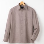 画像4: Pierucci（ピエルッチ）ウール入り千鳥柄シャツ２色組 (4)