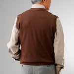 画像6: mij（エムアイジェイ）日本製ウール混アーガイル柄ベスト (6)