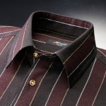 画像4: Pierucci（ピエルッチ）ウール入りストライプ柄シャツ２色組 (4)