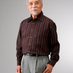 画像3: Pierucci（ピエルッチ）ウール入りストライプ柄シャツ２色組 (3)