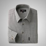 画像6: Pierucci（ピエルッチ）ウール入り千鳥柄シャツ２色組 (6)