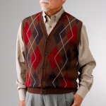 画像5: mij（エムアイジェイ）日本製ウール混アーガイル柄ベスト (5)