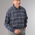 画像3: Pierucci（ピエルッチ）お父さんの格子柄長袖ポロシャツ２色組 (3)