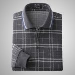 画像6: Pierucci（ピエルッチ）お父さんの格子柄長袖ポロシャツ２色組 (6)