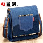 画像7: 和遊楽 10オンス備後産デニム2WAYショルダーバッグ (7)