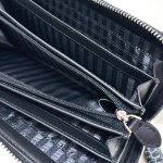 画像10: 送料無料！目地染めクロコダイル本革ラウンドジップウォレット (10)