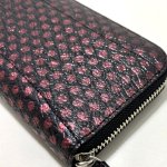 画像3: 送料無料！日本製 シャークスキン（サメ革）ラウンドジップウォレット  (3)