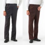 画像5: 日本製紳士トップサーモ裏起毛パンツ 同サイズ2色組 (5)