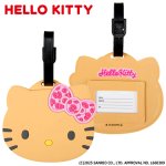 画像7: 日焼け ハローキティ ダイカットラゲッジタグ (7)