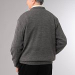 画像4: mij（エムアイジェイ）日本製格子柄クルーネックセーター (4)