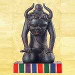 画像5: 開運厄除け祈願 木製仏像 正因正因山実相院妙法寺祈祷開眼 『元三大師降魔尊像』 (5)