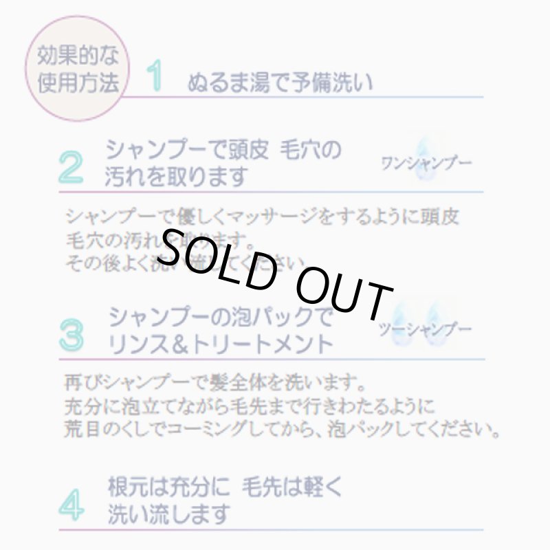 画像4: 医薬部外品 本格自然派ノンシリコン濃縮タイプ サンナホルナチュラルトリートメントシャンプー300ml (4)