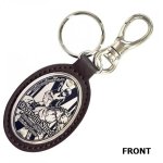 画像2: クロワデュノール 皮革キーホルダー (2)