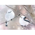 画像2: ジグソーアニマルシリーズ「春はまだかな？ シマエナガ」フレームセット（108P） (2)