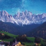 画像3: ジグソー世界の風景「ドロミテ 星空のシンフォニー」  フレームセット（1000マイクロピース） (3)