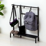 画像12: 送料無料！スペースに合わせて幅を変えられる！薄型コンパクト伸縮カバンラック (12)