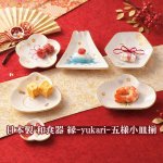 画像8: 日本製 和食器 縁-yukari-五様小皿揃 (8)