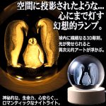 画像2: 送料無料！3DスカルプチャーLEDクリスタルボール (2)