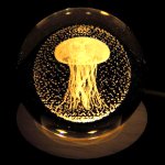 画像12: 送料無料！3DスカルプチャーLEDクリスタルボール (12)