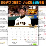 画像1: 2026年3月-2027年2月ジャイアンツスケジュールカレンダー プロ野球セ・パ公式戦全日程掲載版 (1)