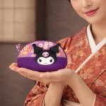 画像2: さんりおきゃらくたーず 和・フェイスラウンドポーチ（大） (2)