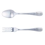 画像2: ちいかわ ハッピーブロッサムカレースプーン（180mm）＆パスタフォーク（190mm）セット (2)