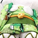 画像7: ビッグリボンはろうきてぃ 和装ちりめんぬいぐるみM抹茶Ver. (7)