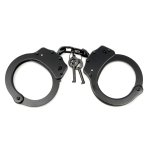 画像4: 金属手錠ダブルロック「ブラック」カンタス4802B  (4)