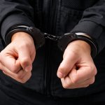 画像2: 金属手錠ダブルロック「ブラック」カンタス4802B  (2)