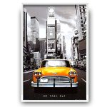 画像5: NEW YORKイエローキャブ NYタクシー K-1サイズポスター アルミ製フレームセット (5)