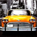 画像2: NEW YORKイエローキャブ NYタクシー K-1サイズポスター アルミ製フレームセット (2)