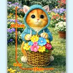 画像6: パーカーにゃんこが灯す幸せの花かごガーデンライト (6)