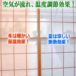画像4: 簡単！両面テープで貼り替え！破れにくいレースのプライバシー障子 100×200cm 2枚組 (4)