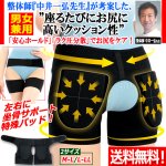 画像1: 送料無料！整体師が考案した坐骨 ざこつ サポートパッド付き新ケアサポーター (1)