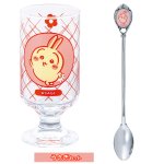 画像11: 日本製【ちいかわ】台付シュワシュワソーダグラス＆ソーダスプーンセット (11)