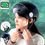 画像8: SGマーク取得品 自転車用シールド付きヘルメット (8)