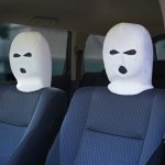 画像2: 車上荒らし防止！ヘッドレストカバー２枚組 (2)
