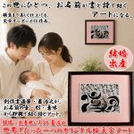 画像1: 送料無料！結婚・出産祝いギフト 藍浩之 世界でたった1つのオリジナル絵文字アート (1)