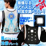 画像1: 吹き込む最強アイスエアー！冷却プレート搭載空調ベスト (1)