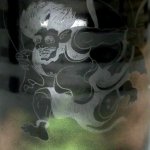 画像10: 日本製 風神雷神彩雲湯呑 (10)