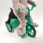画像5: とぼけ顔のシロとグレ おさんぽUMAさん三輪車で今日も出発！ (5)
