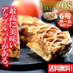 画像1: 送料無料 BARCOS濃厚カラメルりんご贅沢アップルパイ 6号ホール (1)