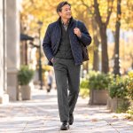 画像2: 送料無料 mij（エムアイジェイ）日本製お父さんのあったか温もり裏起毛パンツ２色組 (2)