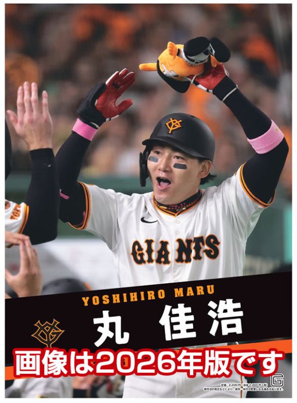 画像1: 2027年丸佳浩（読売ジャイアンツ）カレンダー (1)