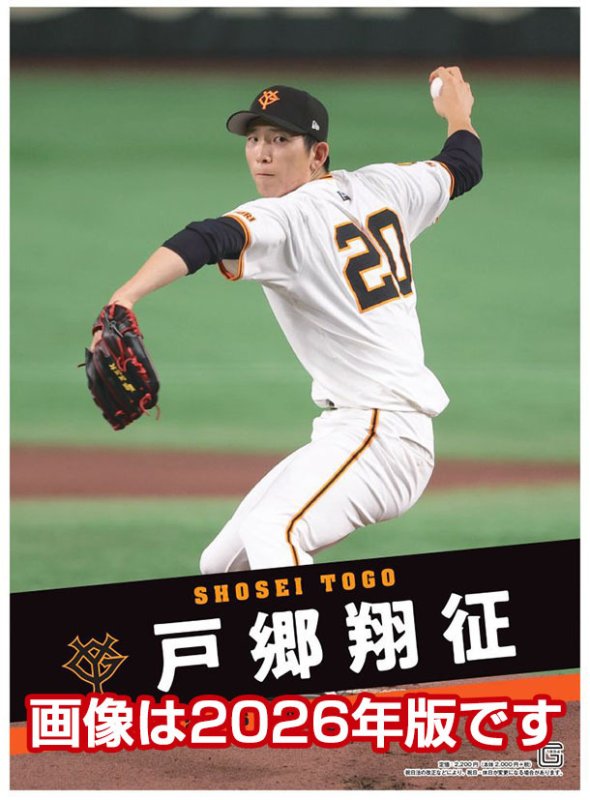 画像1: 2027年戸郷翔征（読売ジャイアンツ）カレンダー (1)