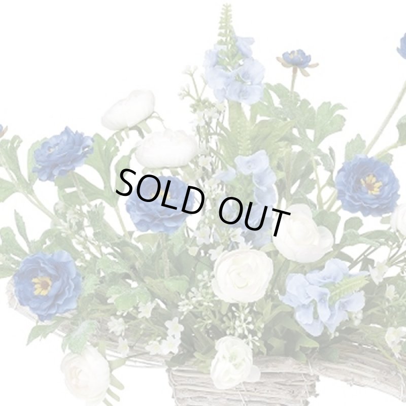 画像2: 光触媒フラワーアレンジ「ワイルドブルー」 ( インテリアフラワー,造花,人工観葉植物,新築祝い,開店祝い,記念日.ギフト) (2)